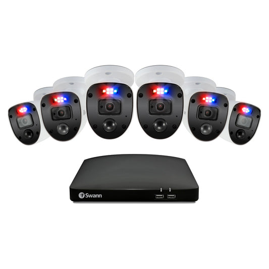 Swann Smart Security 1080p CCTV System: 8 Channel 1TB HDD DVR, 6 x PRO Enforcer Camera