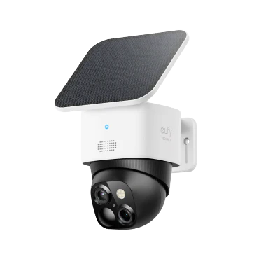 Solo Cam S340 Wireless Outdoor Security Camera with Dual Lens and Solar Panel